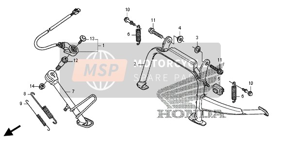 Honda FES125A 2012 STAND for a 2012 Honda FES125A